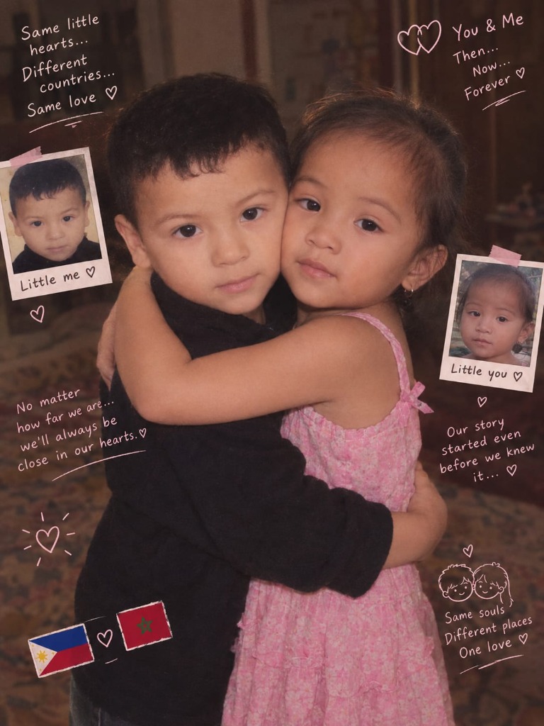 Saad and Jeshellie Childhood Collage